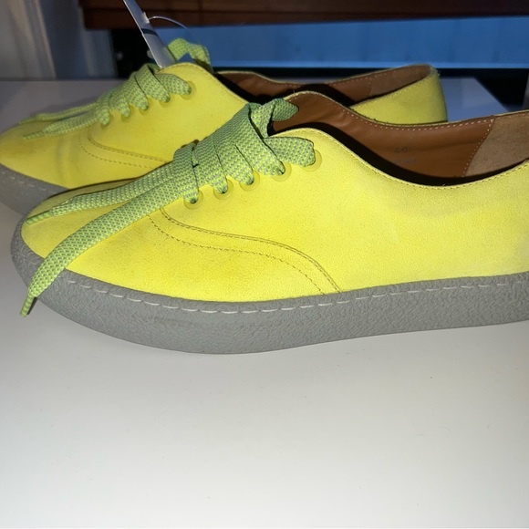 Fiorucci Neon Yellow leather Sneaker size:40 Made from Italy - Picture 2 of 8